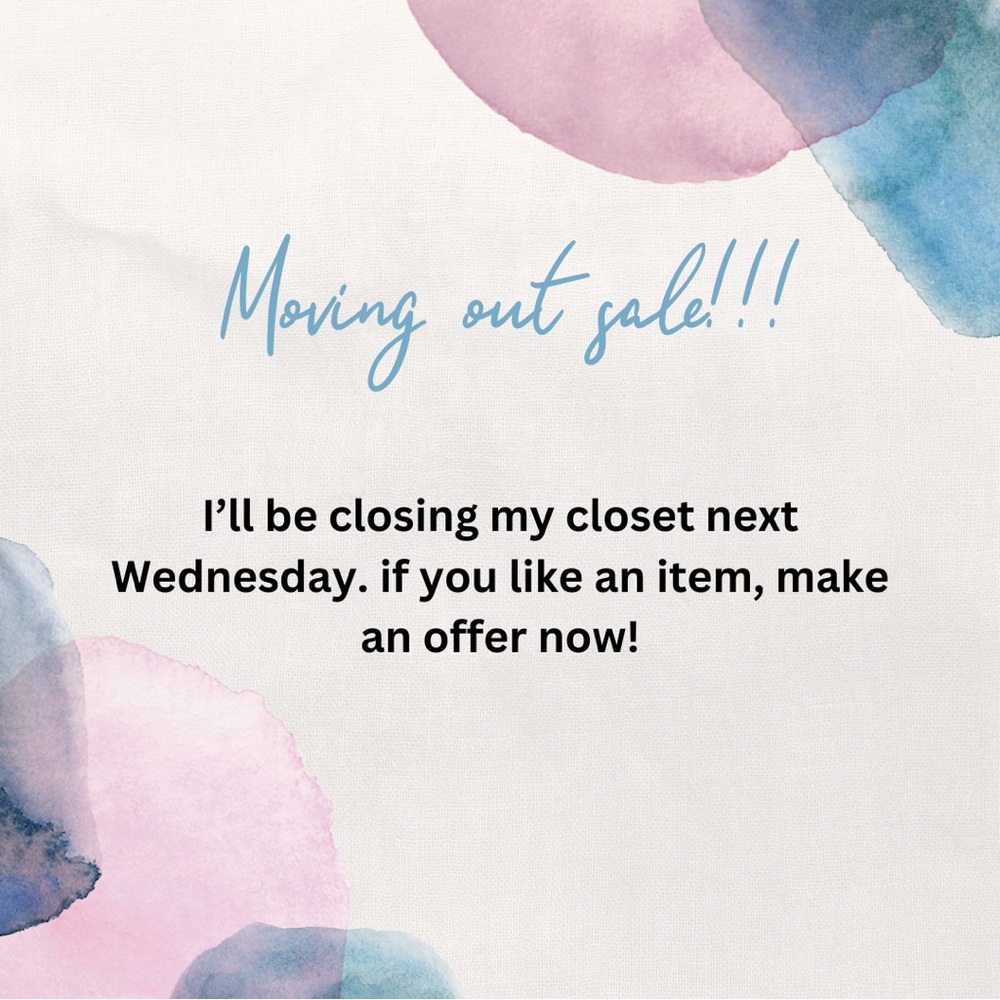 LAST DAY to buy from my closet!!